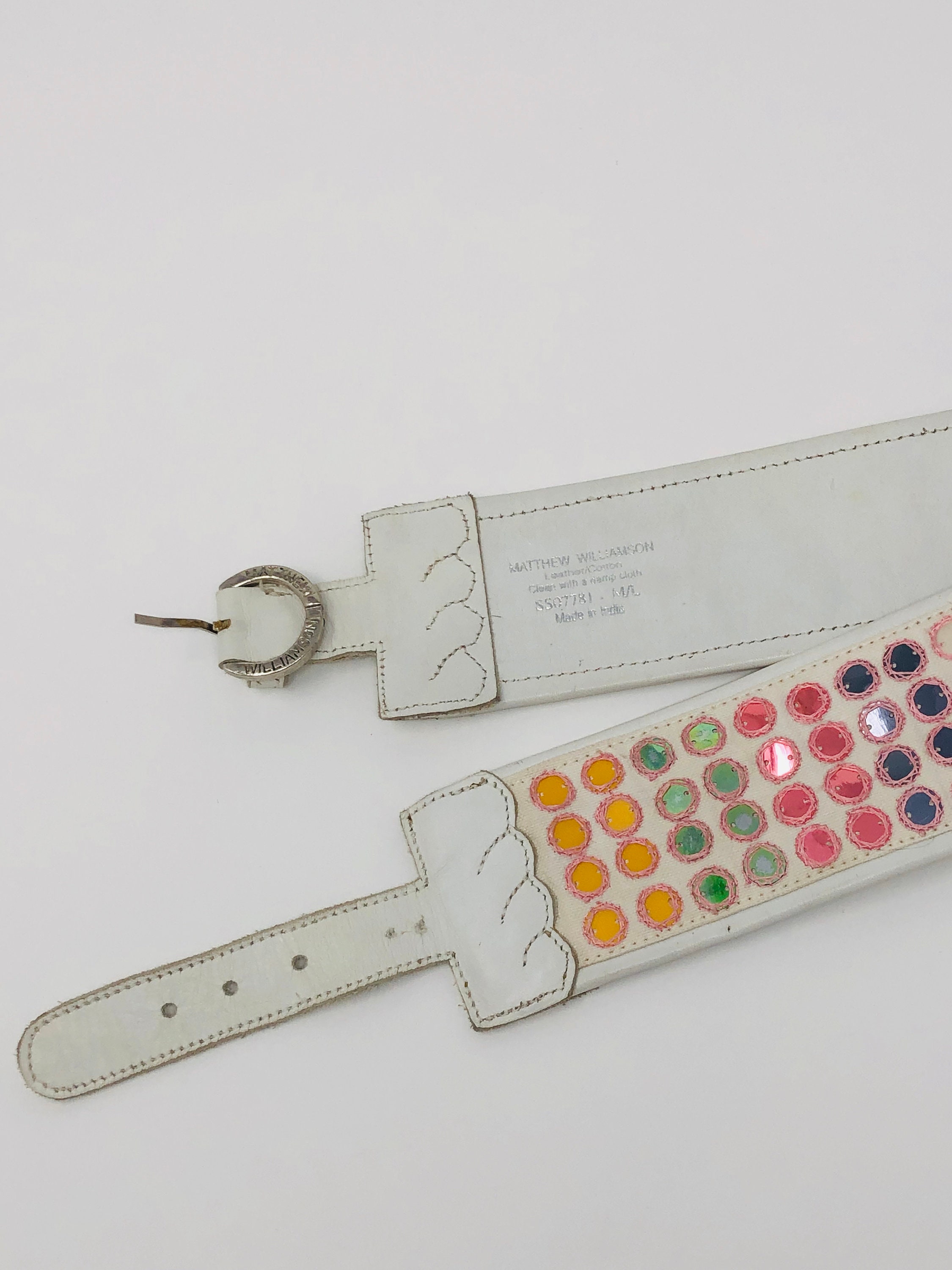 Vintage Matthew Williamson Retro Sequined Belt // Designer  display picture 3