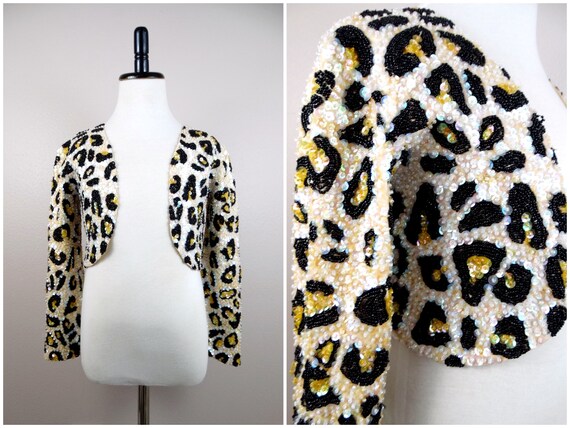 Leopard bolero jacket hot sale