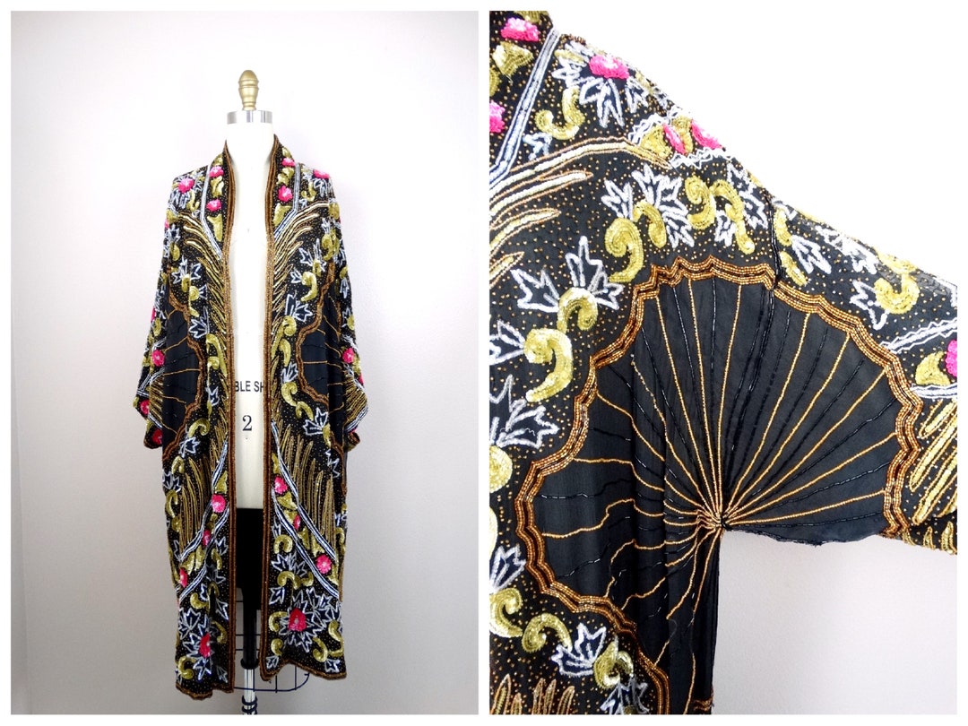 O/S Art Deco Sequin Embellished Evening Jacket / Avant Garde - Etsy