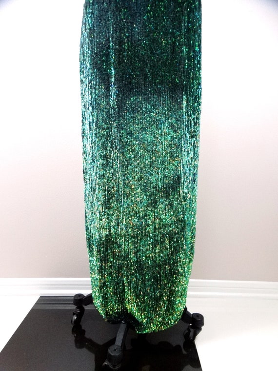 Color Changing Sequined Gown / Iridescent Chamele… - image 4