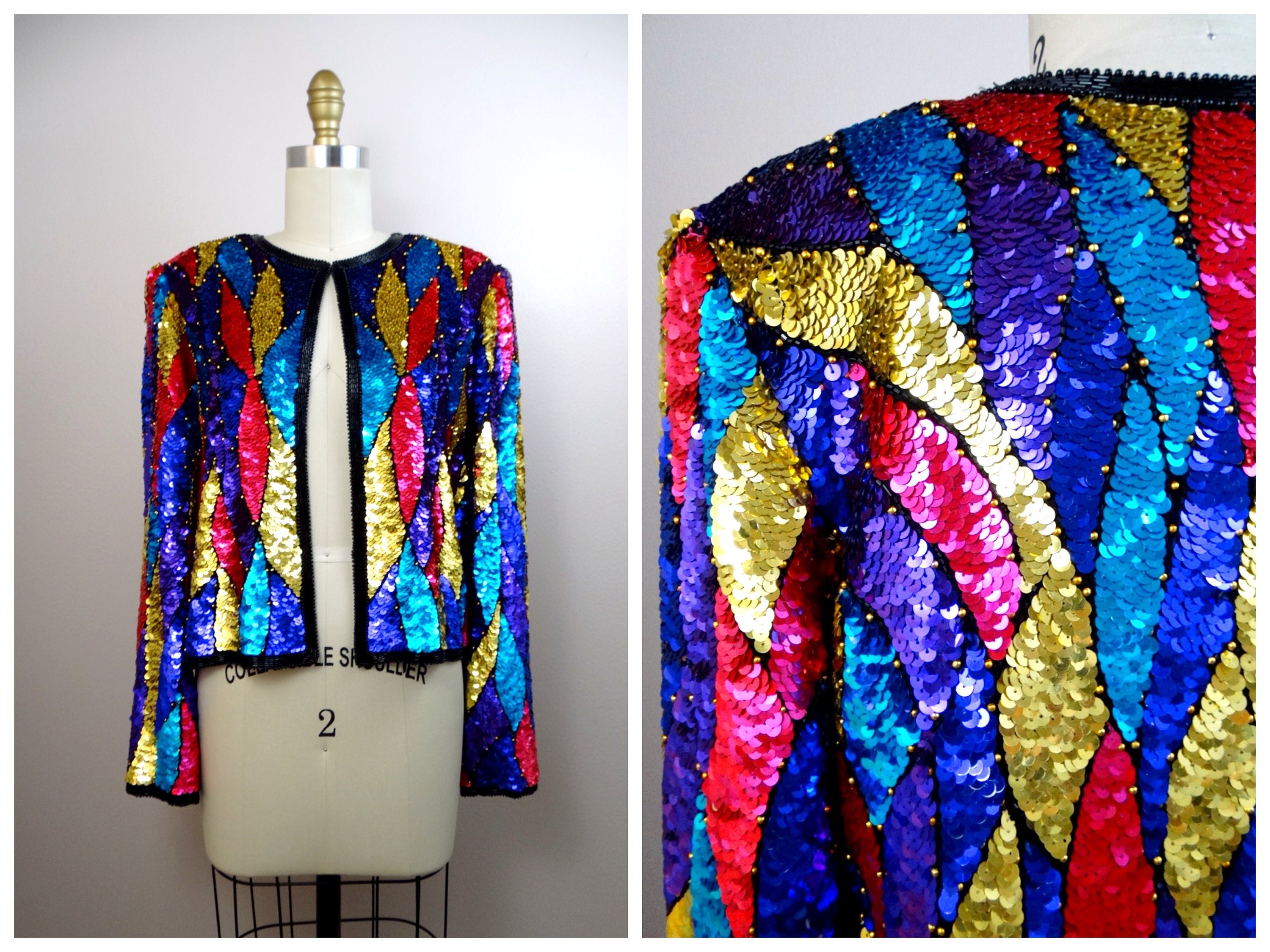 Pink sequin shop bolero