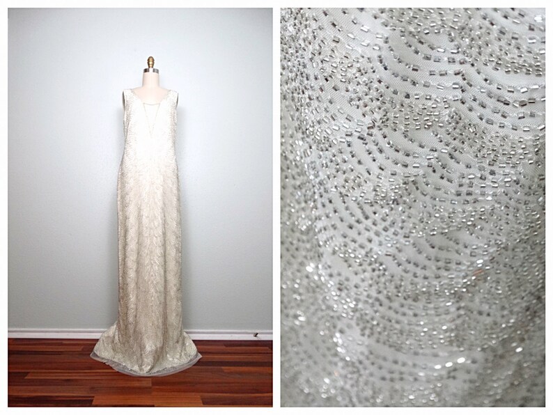 Heavy Beaded Wedding Gown // Fully Beaded Wedding Dress // Heavily Embellished Bridal Gown 