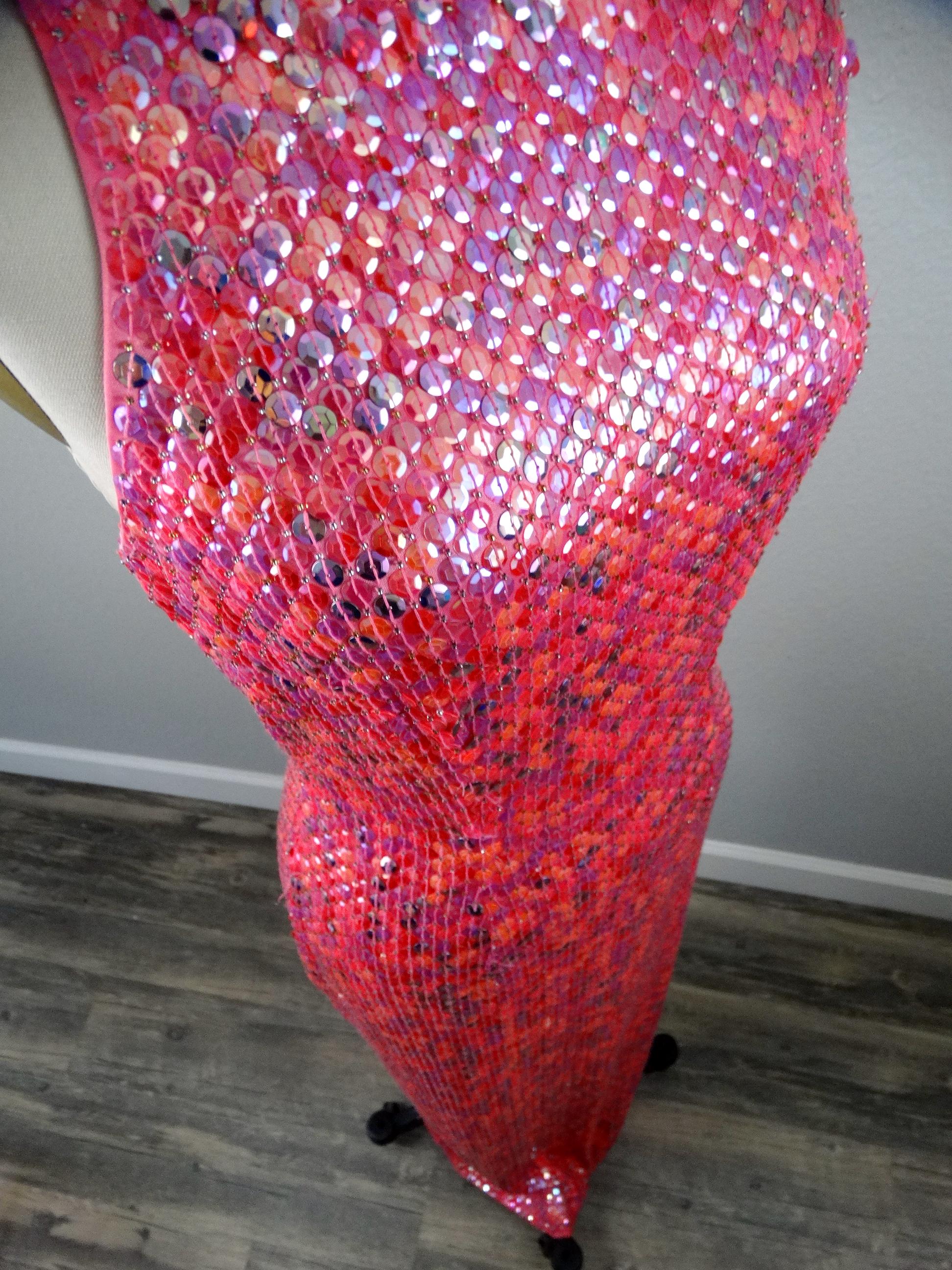 pink sequin dress barbie AMARA BARBIE PINK SEQUIN DRESS | CULT MIA