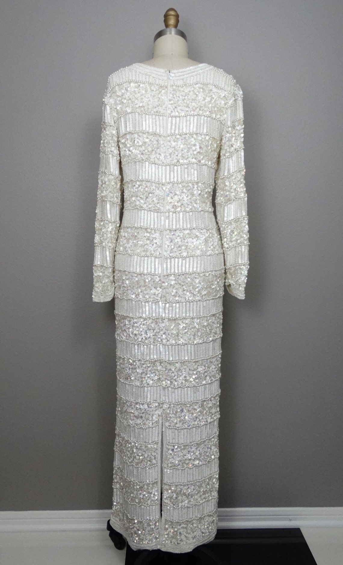 Sequined Beaded Silk Dress main image 0