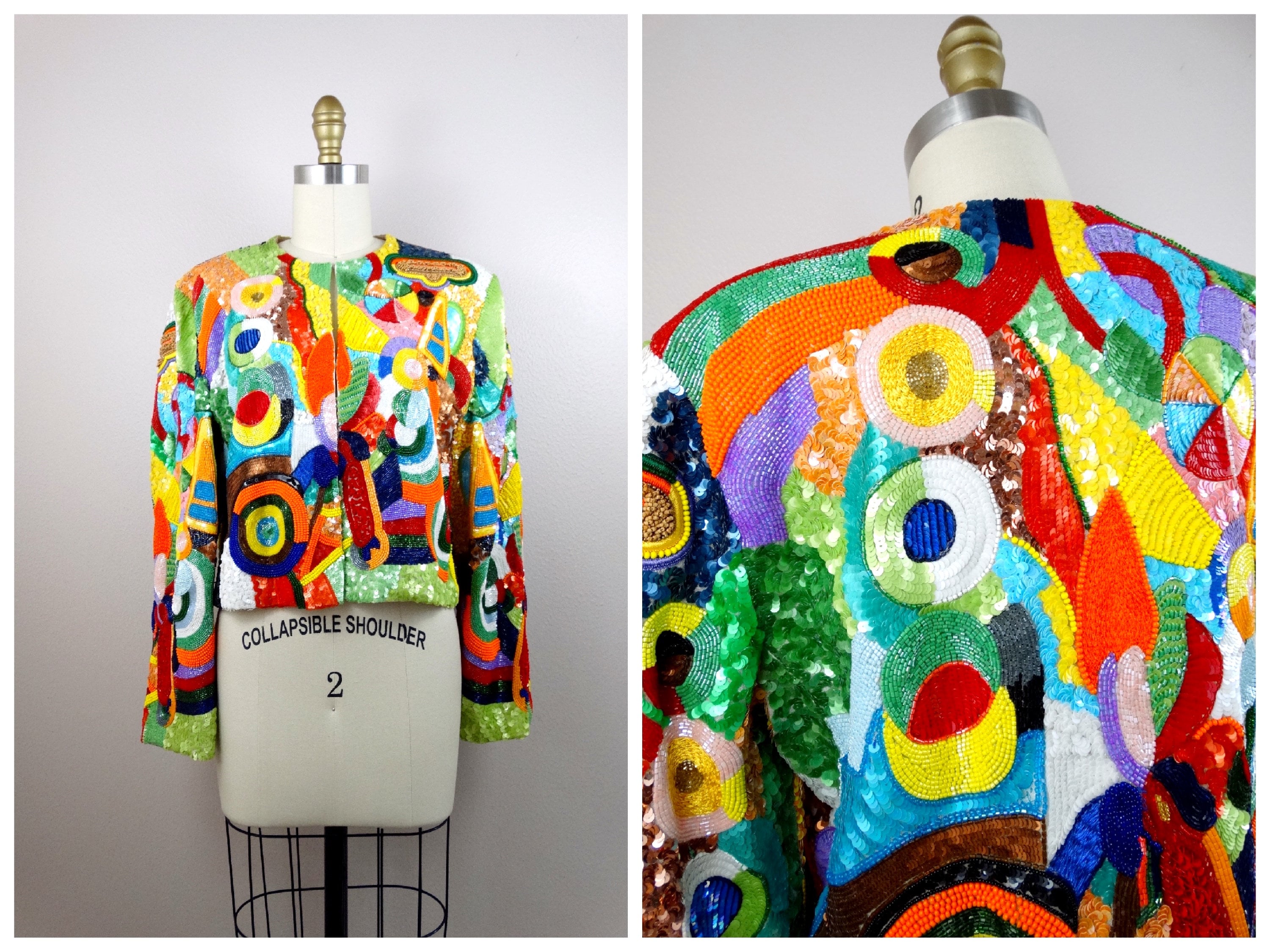 Jeanette Kastenberg Sequin Jacket | Vintage Beaded Bolero, Robert