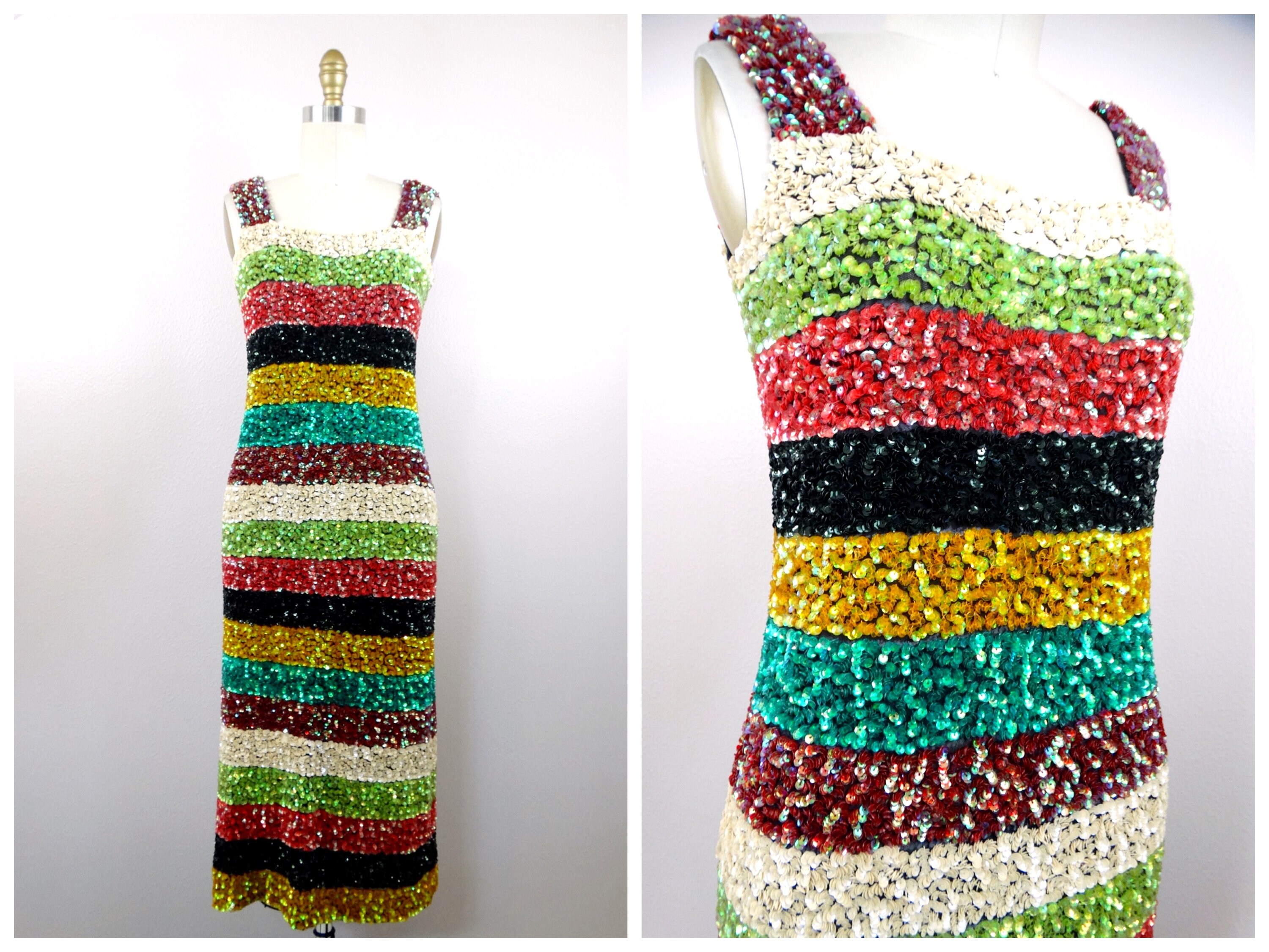 Jean Paul Gaultier Sequined Dress // Haute Couture 90s Jean Paul Gaultier Sequined Dress // Haute Couture 90s