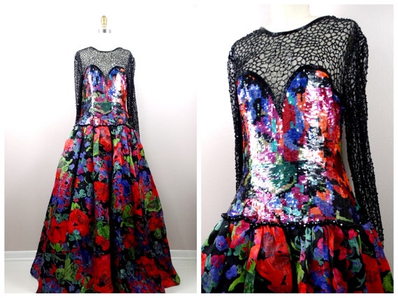 Naeem Khan Beaded Haute Couture Ballgown // Vinta… - image 1