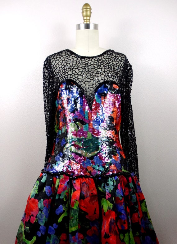 Naeem Khan Beaded Haute Couture Ballgown // Vinta… - image 6
