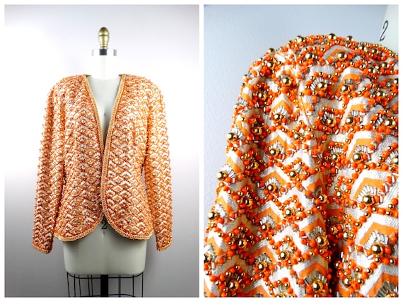 Embroidered sales evening jacket