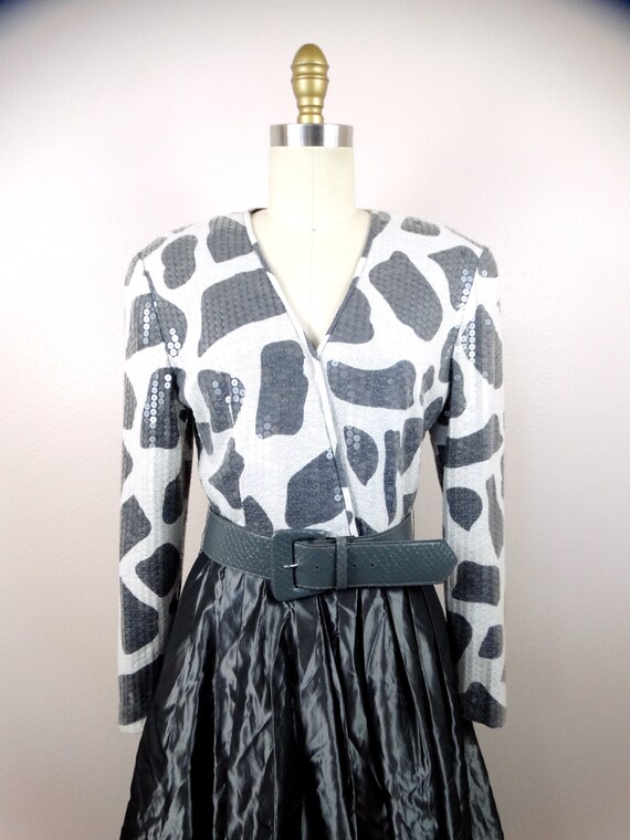 cow print sequin dress Chocolate NastyGal Animal Cow Print Denim Cut Out Mini Dress