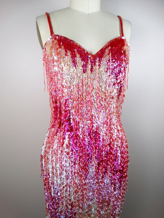 open lace back dress Short Sleeve Game Day Red Sequin Dress – South and Main Boutique