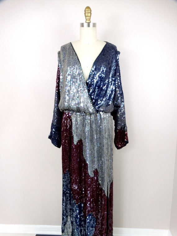 Exquisite Fully Sequined Evening Gown // Formal S… - image 3