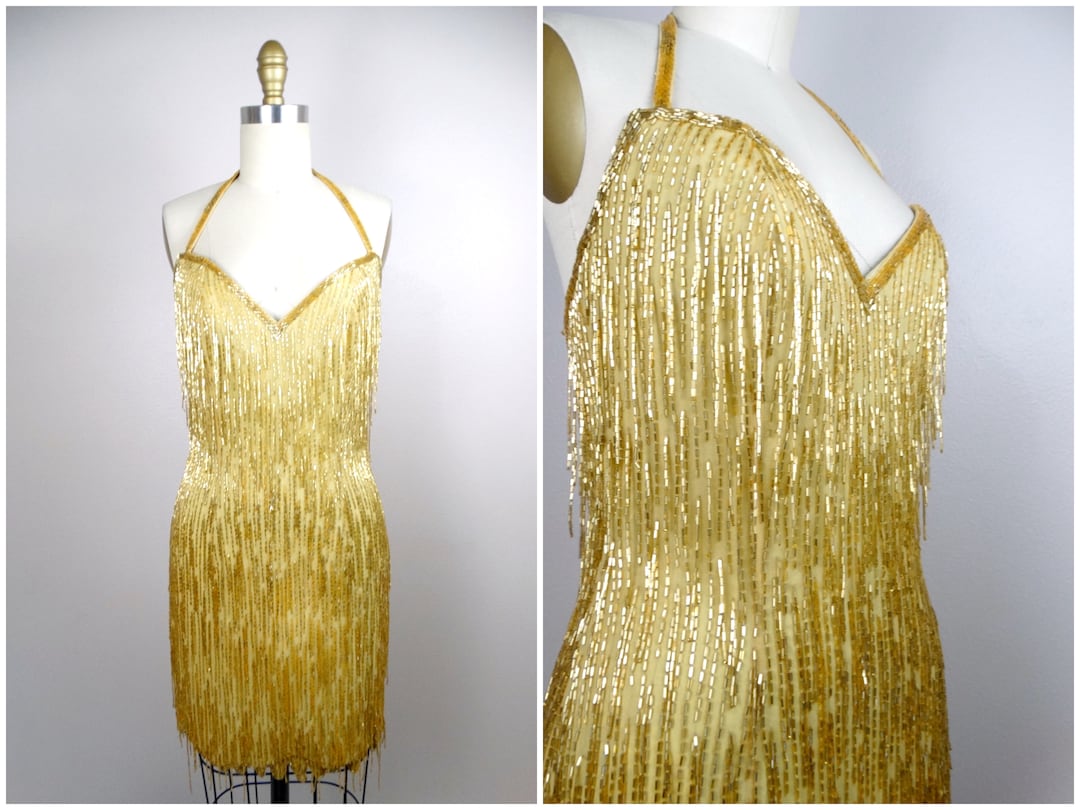 cocktail dresses short Gold Homecoming Prom Dress 1990s Fashion Philippines Men Size:2XL (18) OSM