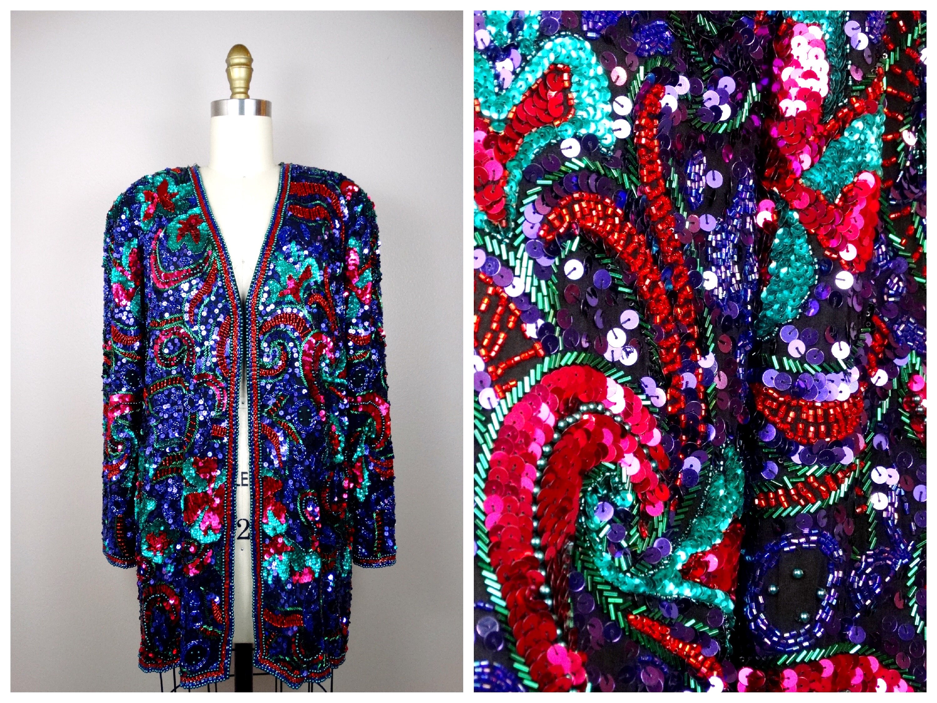 beaded formal jacket
