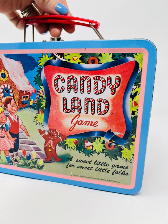 Mod Vintage Box Purse / Antique Mid Century Lunchbox / Candy Land