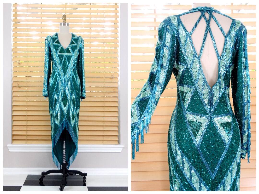 【４点set】vintage light blue beaded dress il_1080xN.3315071208_646e.jpg
