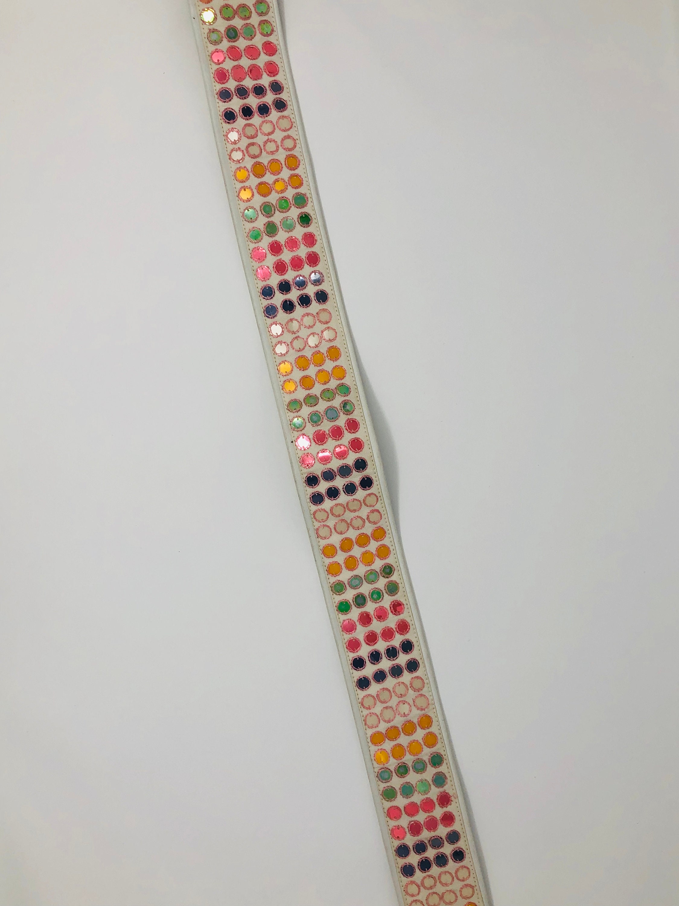 Vintage Matthew Williamson Retro Sequined Belt // Designer 