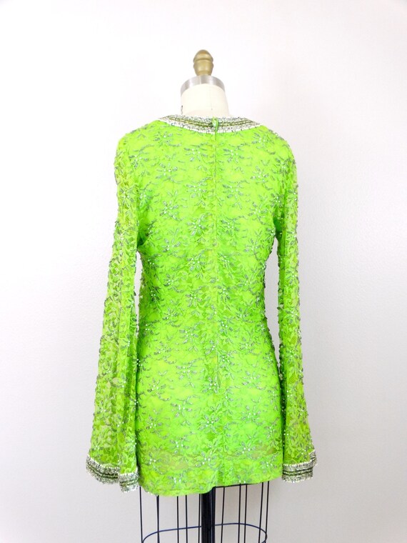 60s Rhinestone Encrusted Lace Top // Midcentury M… - image 5