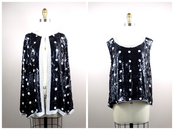 sequin polka dot top