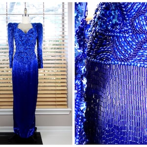 bugle bead long sleeve cocktail midi dress Bugle Beaded Dresses Vintage - Etsy