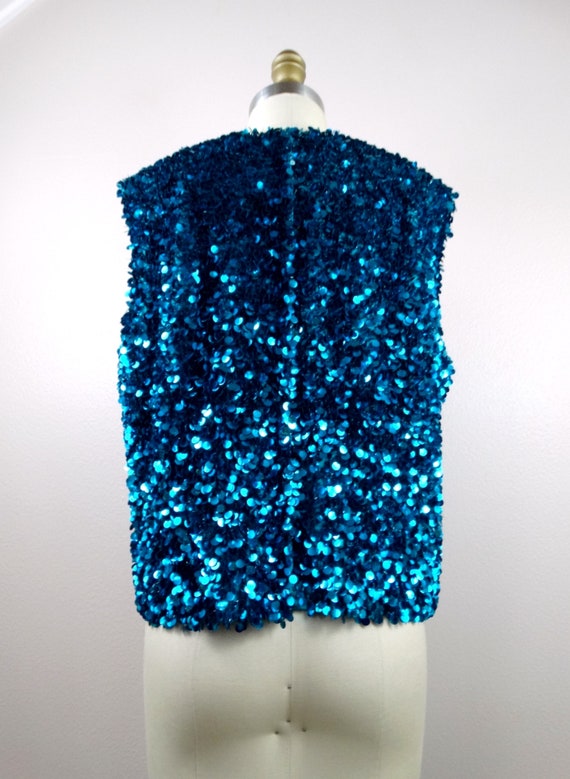 60s Paillette Sequined Top by Bullocks Wilshire /… - image 7