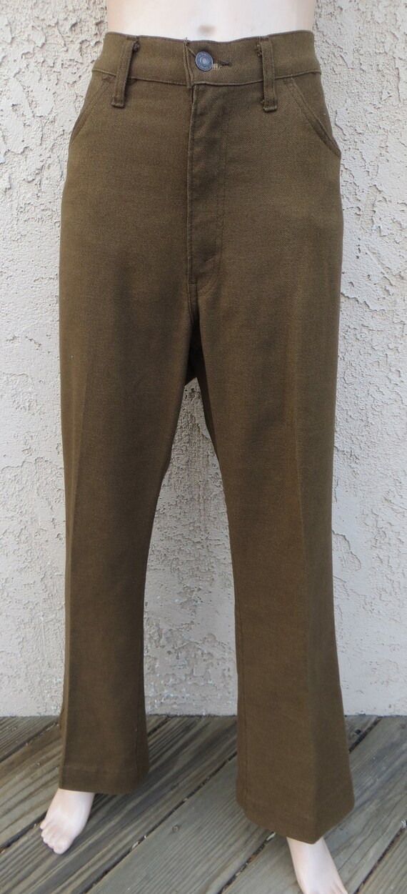 womens brown twill pants