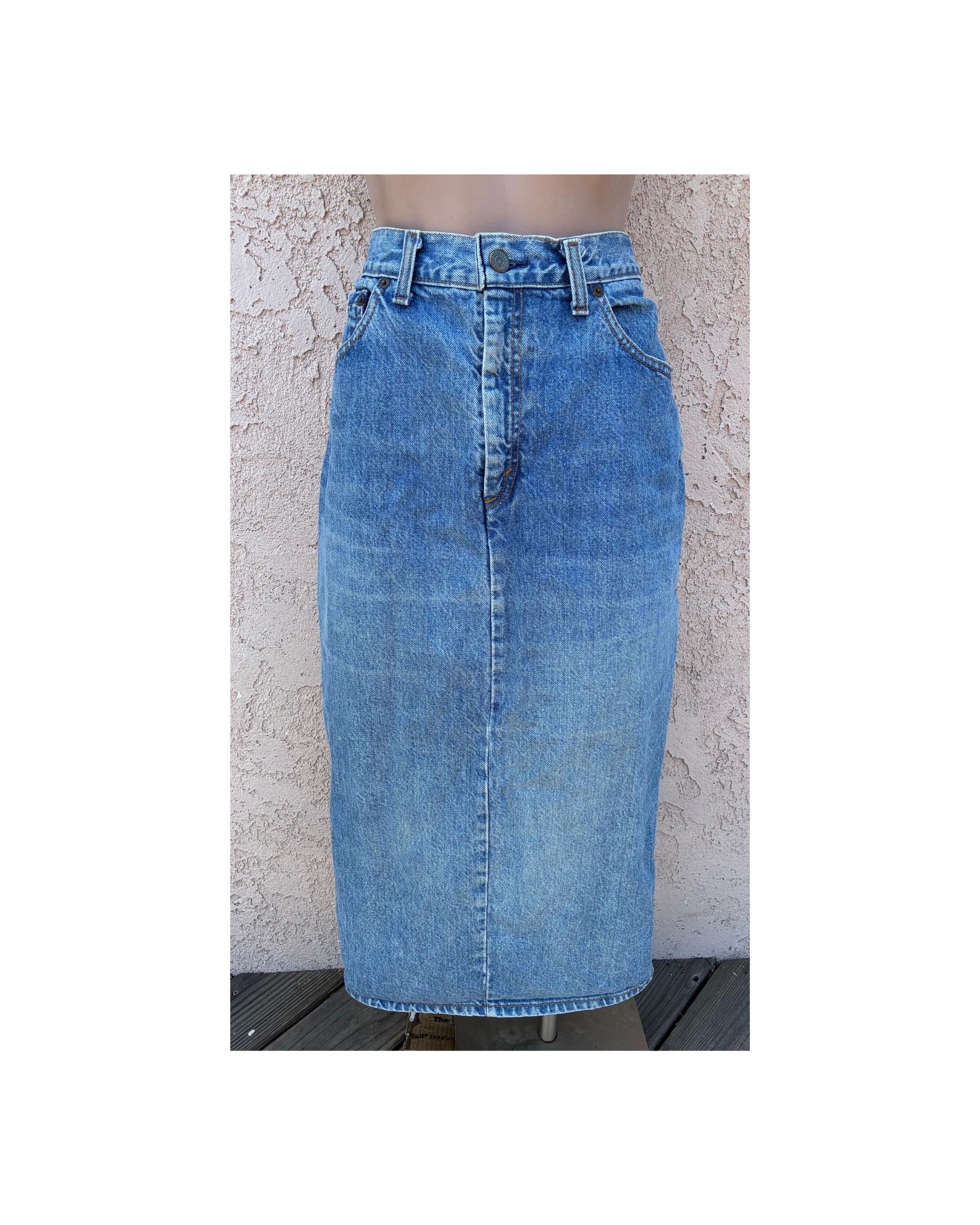 Vintage Levis Skirt - Etsy