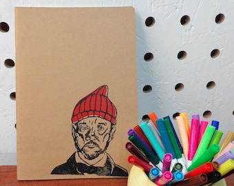 Bill Murray Steve Zissou The Life Aquatic Sketchbook Wes Anderson Handmade Team Zissou Jaguar Shark