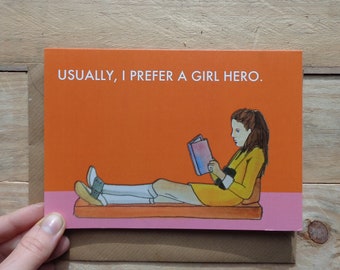 Wes Anderson Greetings Card Moonrise Kingdom Girl Hero Film Art Bill Murray Free UK Postage