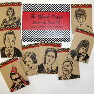 Leland Palmer Twin Peaks Handmade Card The Black Lodge Free Postage to UK zdjęcie 4