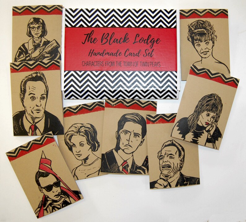 Leland Palmer Twin Peaks Handmade Card The Black Lodge Free Postage to UK zdjęcie 4