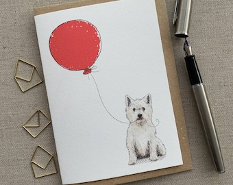 Westie Birthday Card: Dog Lover Greetings Card