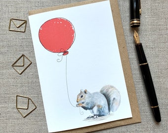 Squirrel Birthday Card: Animal Lover Greetings