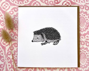 Hedgehog card for hedgehog lovers