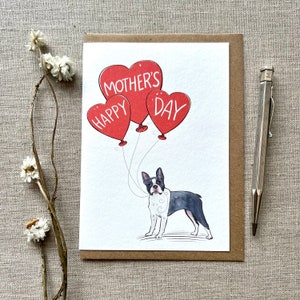 Boston Terrier Mother's Day card