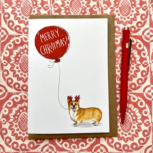 Corgi Christmas Card For Dog Lovers