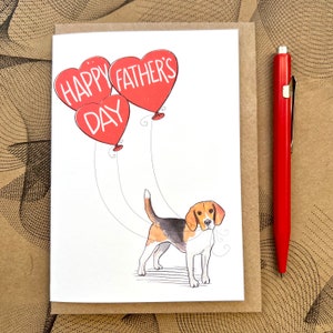 Beagle Vaderdagkaart voor hondenliefhebber
