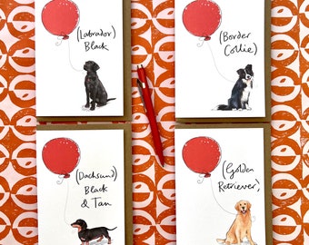 Dog Birthday Card – Over 170 Breeds | Labrador, Cockapoo, Dachshund, greyhound,  cocker spaniel | Personalised | 2 sizes | Pet Lover Gift