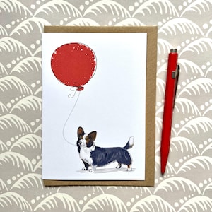 Welsh Corgi Cardigan Verjaardagskaart voor hondenliefhebber, Corgi Card
