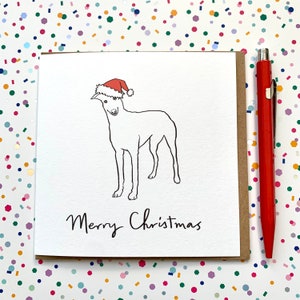 Greyhound Christmas Card for Dog Lovers