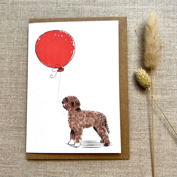 Lagotto Romagnolo Birthday Card: Dog Lover Greetings