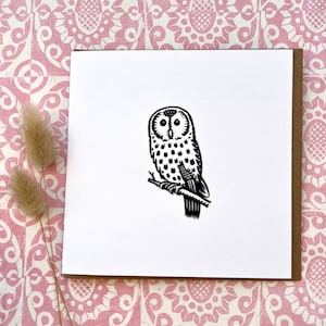 Carte hibou pour les amateurs d'oiseaux