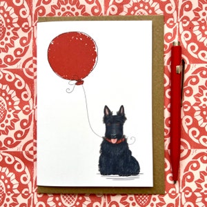 Carte de voeux d'anniversaire Scottie Terrier pour amoureux des chiens, Scottie Card
