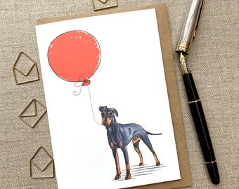 Manchester Terrier Birthday Card: Dog Lover Greetings