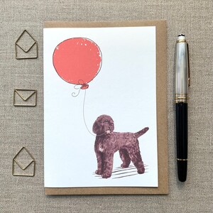 Biglietto di auguri di compleanno Barbet per gli amanti dei cani, biglietto Barbet