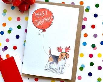 Beagle Christmas Card