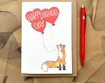 Fox Father's Day Card for animal lovers