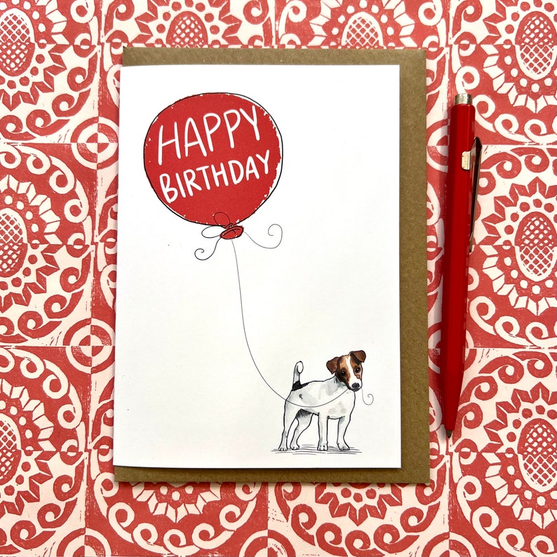 Jack Russell birthday greetings card for dog lover, Jack Russell Card image 4