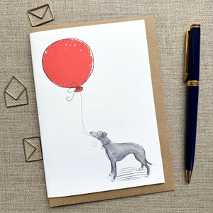 Whippet Birthday Greetings Card For Dog Lover, Whippet Card