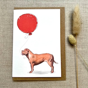 Carte de voeux d'anniversaire de Mastiff français Dogue de Bordeaux pour amoureux des chiens, carte Mastiff français Dogue de Bordeaux